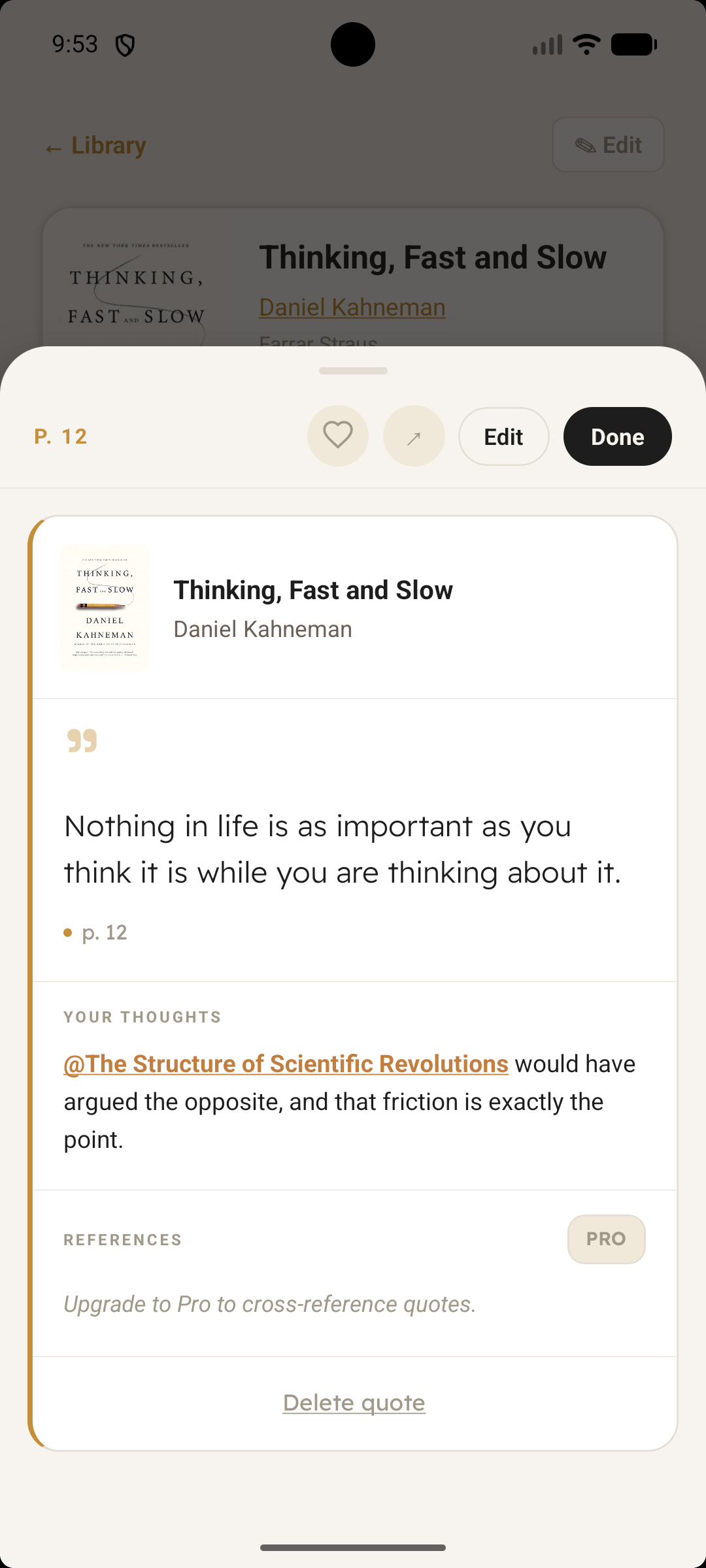 ZenRead quote preview